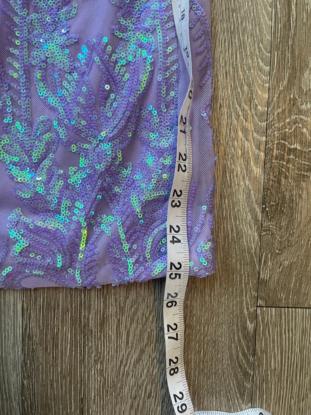 Jules & Cleo Lavender Sequin Dress short sparkly prom dance homecoming 4 purple - Picture 5 of 8